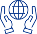 world in hands icon